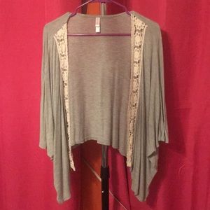 Light gray cardigan